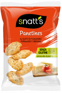 Snatt's Baguette bites oven baked with Tomato & Cheese & Oregano